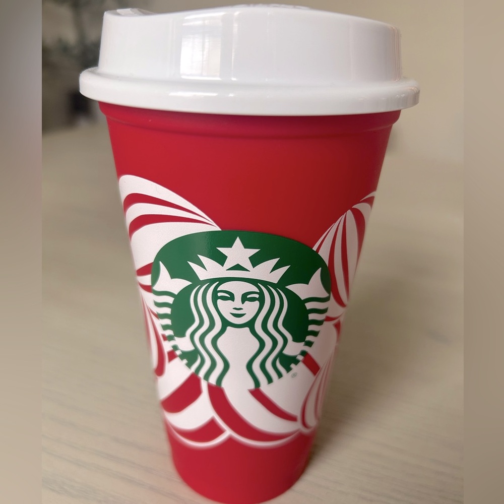 Starbucks Holiday Red Cup 2024 Christmas Peppermint. Brand New.